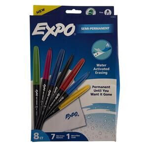 Expo Semi-Permanent Fine Tip Markers NEW